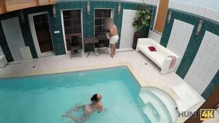 HUNT4K. Sex Adventures in Private Swimming Pool