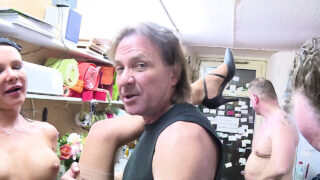 Big George fucks stunning European Anna Von Freienwalde anally to a shaking orgasm