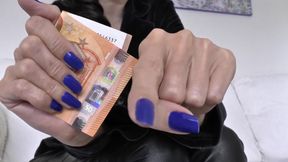 My Long Blue Fingernails Make You Weak, JOI, Lady Victoria Valente