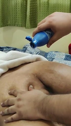 Powerful moment from &quot;Indian Desi hot Mallu girl vagina and ass oil massage, orgasm and creampie - Dirty talk&quot;