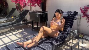 Cheating Wife Nasty Nat Fucks BBC Poolboy While on Work Trip