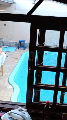 Spectacular moment from &quot;She went to get a massage by the pool and ended up getting a handjob and blowjob&quot;