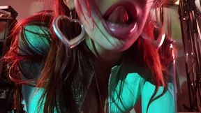 💎 free for my sheer members minty green latex catsuit masturbation