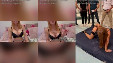 GANG BANG / BUKKAKE - Young French slut gets fucked by 10 strangers on a construction site