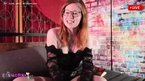 German MILF webcam girl shows off huge clit during sexy lesson