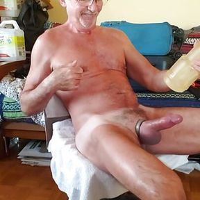 Skyping with a friend and fucking and cumming with my FleshLight