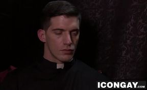 Nick works on rimming Joshs hungry hole while his moans