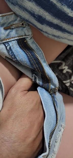 Fingering My 19 Year Old Girlfriend in Her Tight Jeans