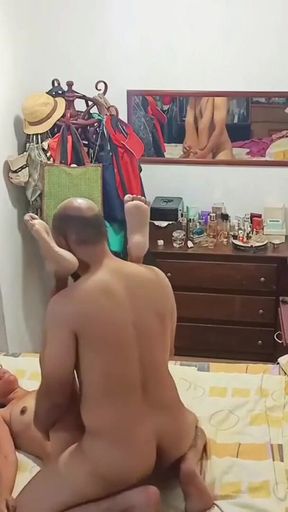 Unforgettable moment from &quot;My stepsister gets under my sheets to suck me off, but what&#039;s this?&quot;