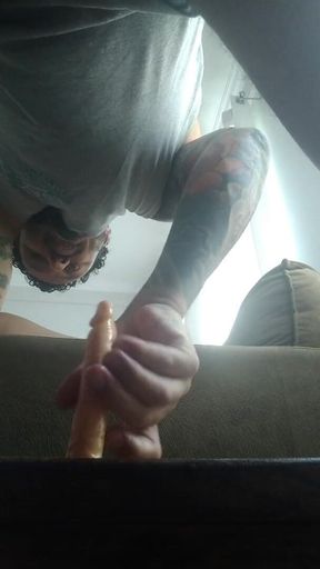 Exhibitionist Xanvaskas playing hot with butt plug 2