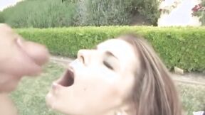 Outdoor assfucking fun with a sex-craving brunette