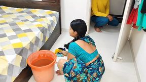 Komal's sis-in-law cleans, bro-in-law stalks, then rams her raw