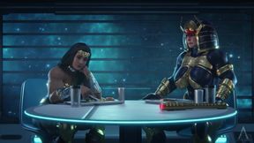 Wonder Woman &amp; Big Barda - 3D Futanari Crossover (Standing Doggystyle &amp; Creampie)