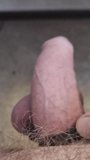 My Friend Is Sitting in the Chair and Playing with His Cock Means He Is Riding a Dildo