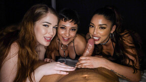 Fetish Interracial Foursome Fuck Fest - Evelyn Claire, Vanessa Sky & Brooklyn Gray