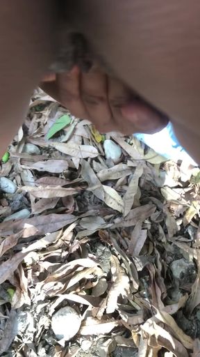 Domi sucking and singling with stranger in the bush