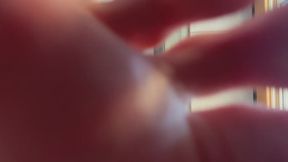 Giantess finds a tiny in hotel room.