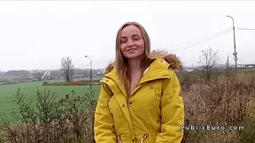 Blonde Teen 18+ Bangs In Strangers Car