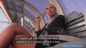 PublicAgent: Short haired brunette backseat fucker