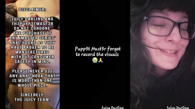 Juicy's First Time Anal Hooking (gone wrong) Ft. Th3Pupp3tMast3r