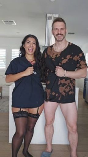 NFSW Naked TikTok transition - Jasmine Sherni &amp; Tommy Wood