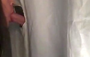 Amateur CD sucks another load at gloryhole