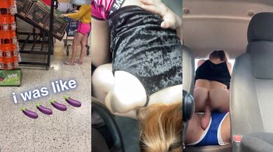 THE LUCKIEST PERV Walmart's Hot Stranger CAR CREAMPIE