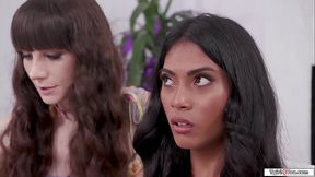 Stepdad anals asian tgirl stepdaughter and her shemale bff