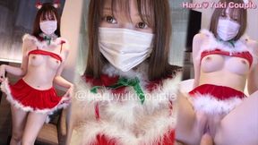 E-cup Beautiful Girl Does Santa Cosplay And Has Cleaning Blowjob And Creampie Sex
