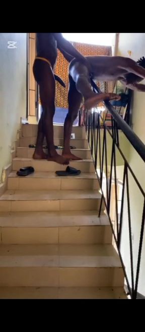 We Were Caught Fucking on the Staircase