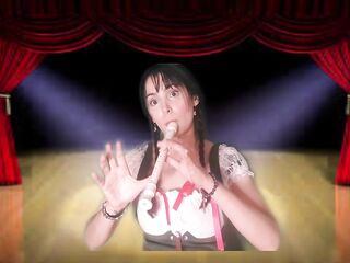 Une fille donne du plaisir avec sa bouche, angel give enjoyment with her throat