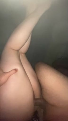 Horny girl riding cock and sucking dick