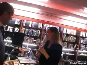 Horny Perv Fucks Very Cute Teen in Bookstore