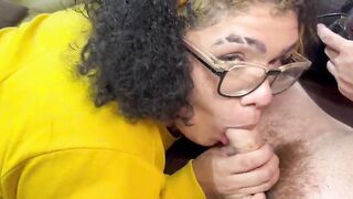 Sofie wouldn't let me have fun movie games, so I munched her fleshy culo.