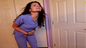 nurse ginary loud hissing pissing nurse scrubs