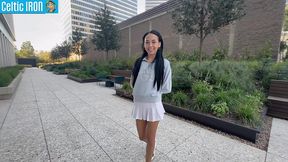 complete girlfriend experience: petite teen bianca bang  put that huge cock in my pussy  public pov