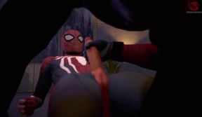 SpiderMan XXX with Deadpool training archives bareback gay animation