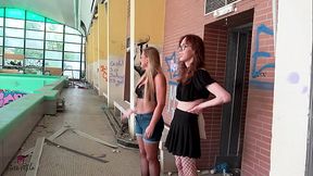 BETRETEN VERBOTEN? TRANS SEX IM VERLASSENEN SCHWIMMBAD?! LOST PLACE SPERMA PUSSY?!