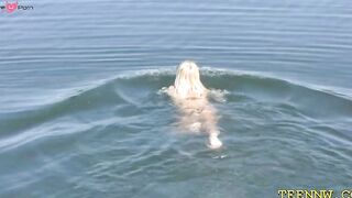 TeenyDevil - Young Bombshell Gets Fucked Outside in Public by Huge Dick