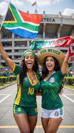 Soccer Fans Celebrating