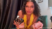 You're a cuck loser POV - Ebony Goddess Luna Law rejects, humiliates you and orders you to be in chastity to become Her cuck, Brat girl, Femdom