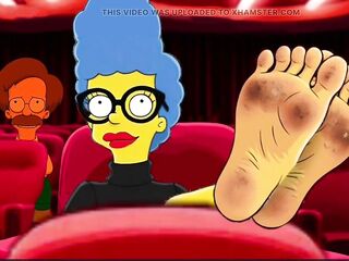 Housewife Mrs. Sinpsom Teases With Filthy Feet. JOI. Tarantino parody.. Toon Foot Fetish
