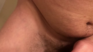 Guy jerking off