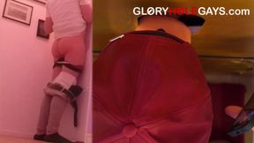 22-year-old Secretly Watching Porn - Gets Sucked Hard at the Gloryhole