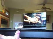 Cumshot #1 over Kimmys feet , stamina test requested by @kimmysfeet