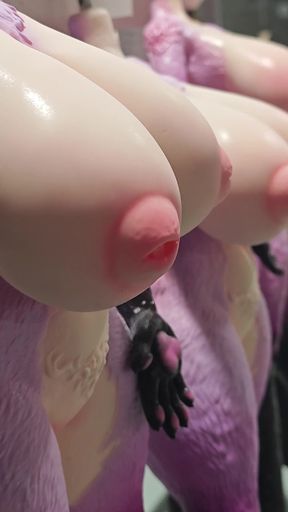 Sex doll gets furry in a wild scene