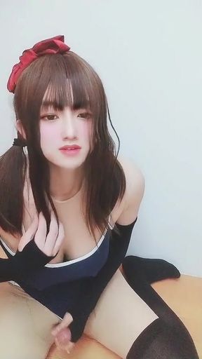 Captivating moment from &quot;Swimsuit crossdresser masturbate&quot;