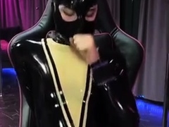 Latex bondage slave