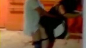 Friend doggyfucks one cheap whore in the basement