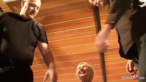 Wife Experiences First MMF Threesome with Husband and Stranger
